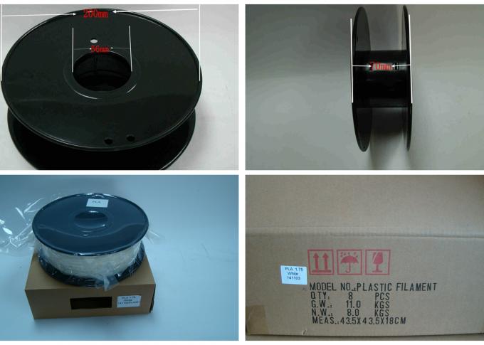 Filamento de grande resistência cinzento do plástico do filamento 1.75mm da impressora 3d/ABS