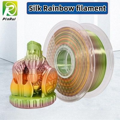 Arco-íris de seda macarons de Filament da impressora de um Pla 3d de 1,75 milímetros multicolour