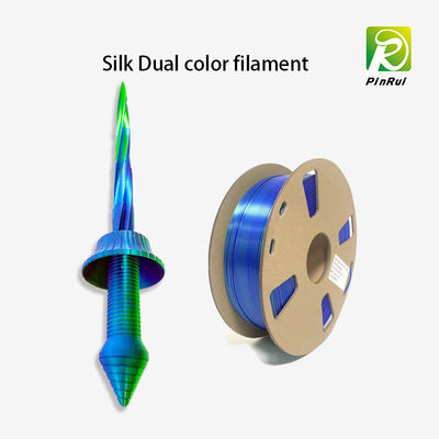 filamento duplo de seda da cor do filamento do pla, dois impressora Filament das cores 3d
