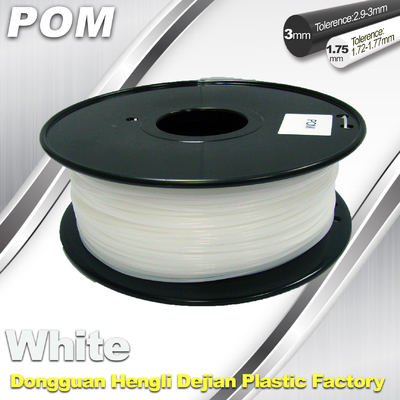 3D impressora POM Filament Black And White 1,75 POM Filament 3.0mm de grande resistência