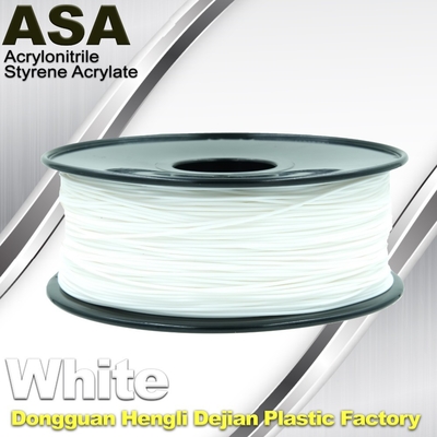 O ultravioleta do filamento da impressora do ASA 3D resiste cores brancas pretas de 1,75/3.0mm