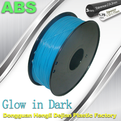 O OEM incandesce no filamento escuro do ABS do material de materiais de consumo 1.75mm do filamento da impressora 3d