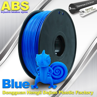 Filamento fluorescente azul do ABS, filamento 1kg/carretel da impressora 3D de 1.75mm/de 3.0mm