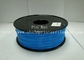 Filamento fluorescente azul do ABS, filamento 1kg/carretel da impressora 3D de 1.75mm/de 3.0mm