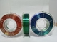 filamento tricolor de seda, filamento triplo da cor, 3 cores, filamento do pla