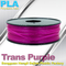 Filamento roxo biológico da impressora do PLA 3d do transporte para imprimir materiais de consumo