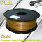 Cubify e filamento ascendente do ouro do PLA 1.75mm 3.0mm do filamento da impressora 3D