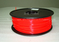 vermelho do filamento da impressora do ABS 3d de 1.75mm/de 3.0mm com boa elasticidade
