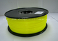Filamento amarelo escuro do ABS, filamento 3D que imprime o material plástico 1,75/3mm