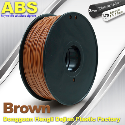 Filamento de grande resistência 1.75mm/3.0mm 732C Brown 1kg/filamento da impressora do ABS 3D do carretel