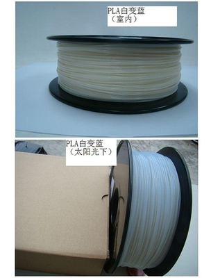 Filamento em mudança da cor da temperatura do PLA do ABS	comprimento de 1kg/Spool 385m