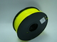 Elevada precisão Fluo - filamento amarelo 1kg/carretel da impressora do ABS 3D