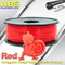 Costume 1kg do ABS/materiais de consumo luminosos da impressora 3d filamento vermelho fluorescente do rolo