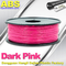 Filamento colorido 1.75mm/3.0mm da impressora do ABS 3d, filamento cor-de-rosa escuro do ABS