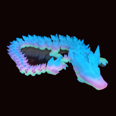 PINRUI Glow Rainbow PLA 1kg 1,75mm arco-íris branco impressora 3D filamento mudar de cor em plástico escuro para impressora 3D