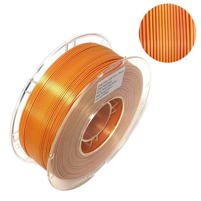 PINRUI Filamento de PLA de seda de duas cores de 1,75 mm Impressora 3D bi-color Filamento de seda de PLA de 1 kg (2,2 lbs)