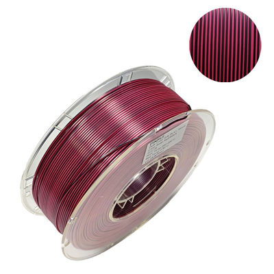 PINRUI Filamento de PLA de seda de duas cores de 1,75 mm Impressora 3D bi-color Filamento de seda de PLA de 1 kg (2,2 lbs)