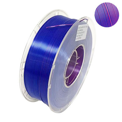 PINRUI Filamento de PLA de seda de duas cores de 1,75 mm Impressora 3D bi-color Filamento de seda de PLA de 1 kg (2,2 lbs)