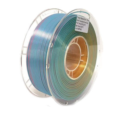 PINRUI Filamento de seda de PLA tricolor 1.75mm 1kg Spool Filamento de seda de PLA tricolor Adapta-se à maioria das impressoras FDM
