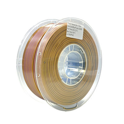 PINRUI Filamento de seda de PLA tricolor 1.75mm 1kg Spool Filamento de seda de PLA tricolor Adapta-se à maioria das impressoras FDM