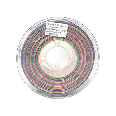 PINRUI PLA Rainbow 1.75mm Filamento de impressora 3D