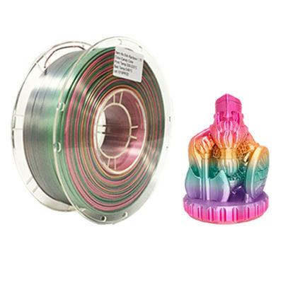 PINRUI Rainbow PLA Silky PLA 1,75 mm 1 kg Filamento de gradiente de cores multi-color PLA para impressão 3D