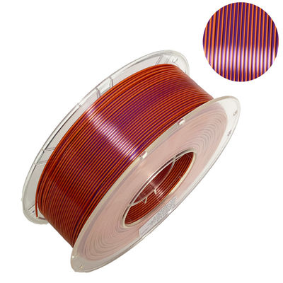 PINRUI Seda Filamento de duas cores, pla Filamento de impressora 3D de 1,75 mm, filamento 3D
