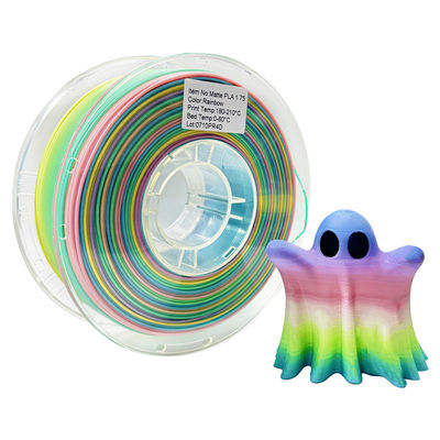 Impressora 3D PINRUI Filamento Rainbow Dreamy Color 1,75mm 1kg Multiplas cores Cabem na maioria das impressoras FDM