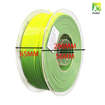 Filamento de impressão 3D PLA PINRUI 1kg com duas cores e sensível à temperatura, seda com mudança de cor termoativa para varetas de plástico