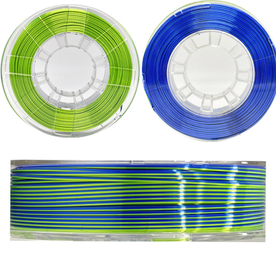 1.75mm cor dupla do filamento de seda de três cores para a impressão 3d