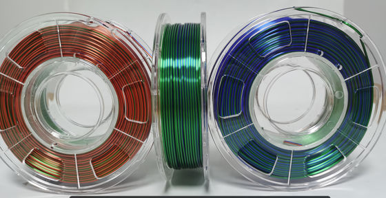 Filamento da cor triplicar-se de Tpu do Abs do Pla, filamento 3d de 0.02mm/de 0.05mm