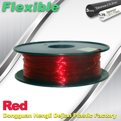 Filamento flexível elástico/de borracha 1.75mm/3.0mm 1.3Kg/filamento da impressora 3d do rolo