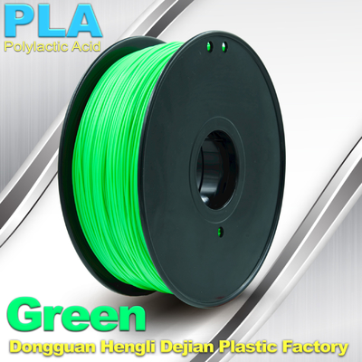 Filamento 100% da impressora do PLA 3d do verde 3mm de Customorized biodegradável