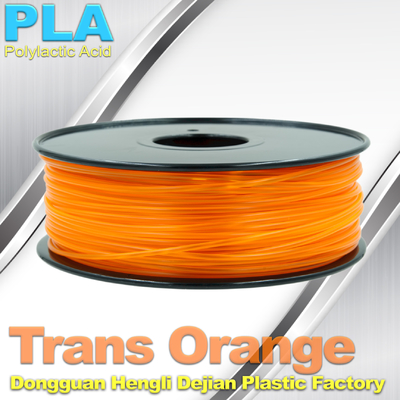 cores alaranjadas 1KG/rolo do filamento da impressora do PLA 3D do transporte de 1.75mm/de 3.0mm