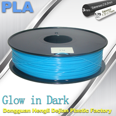 Incandesça no filamento escuro para o filamento 1.75mm/3.0mm do PLA da impressora 3D