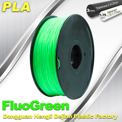 PLA Fluo de 1,75/3mm - filamento fluorescente verde para RepRap, Cubify