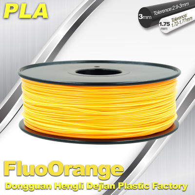 da cópia fluorescente do filamento 3D do PLA de 1.75mm rigidez material alta