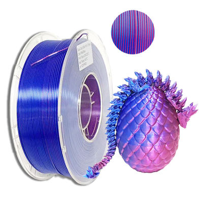 Cores de PINRUI 2 no filamento de seda da cor dupla do filamento para a impressora 3d