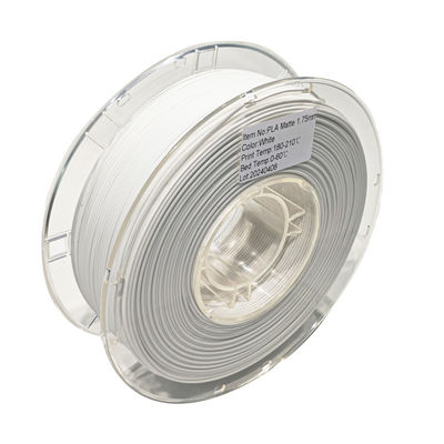 1.75mm Matte Pla Filament 1kg branco para a impressora 3D